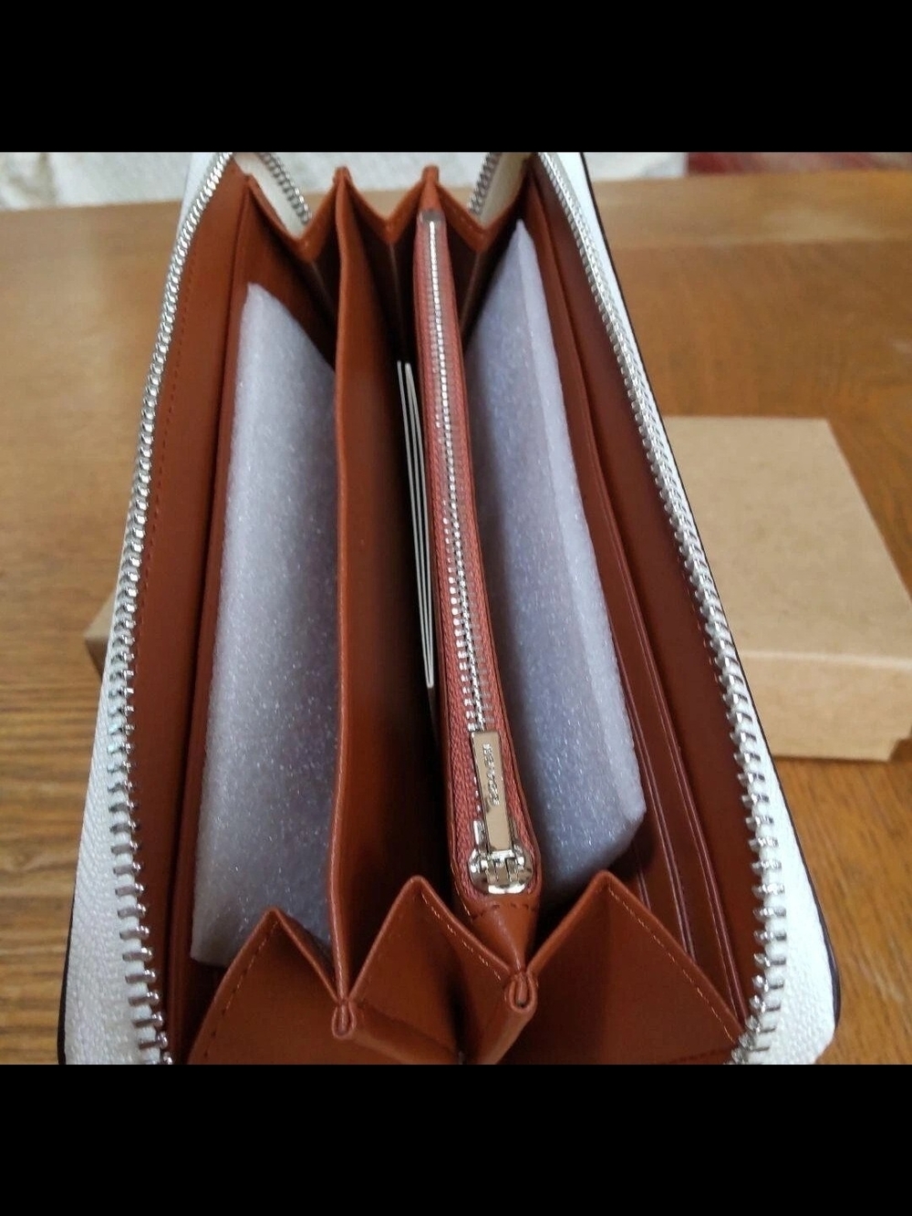 NWT Coach Long Zip Around Wallet in Rainbow Signature Canvas (Style No. C4537) - Picture 2 of 11